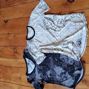 2 for $12!! Map travel shirts